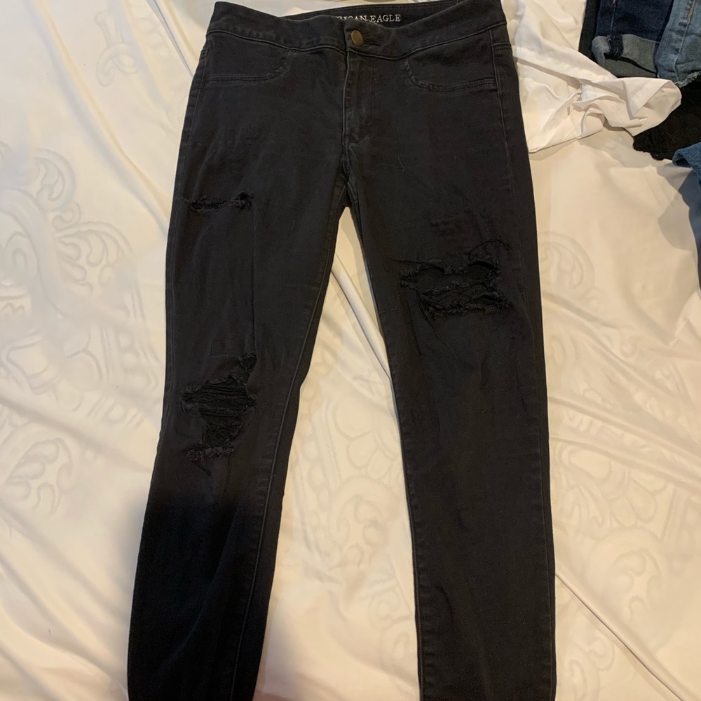 american eagle black jeans